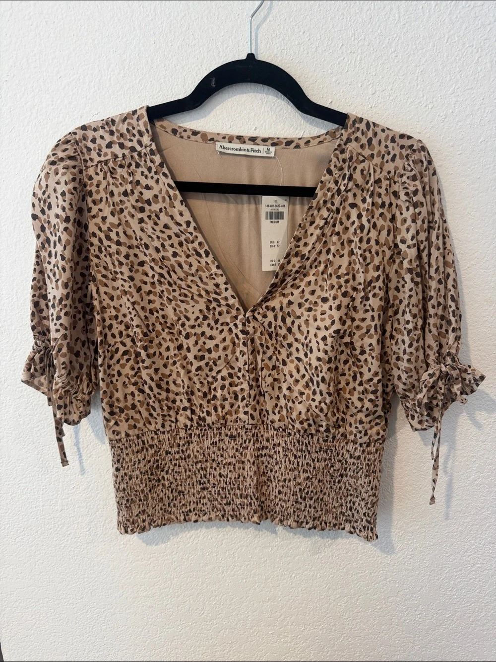 Abercrombie & Fitch Smocked Waist Blouse